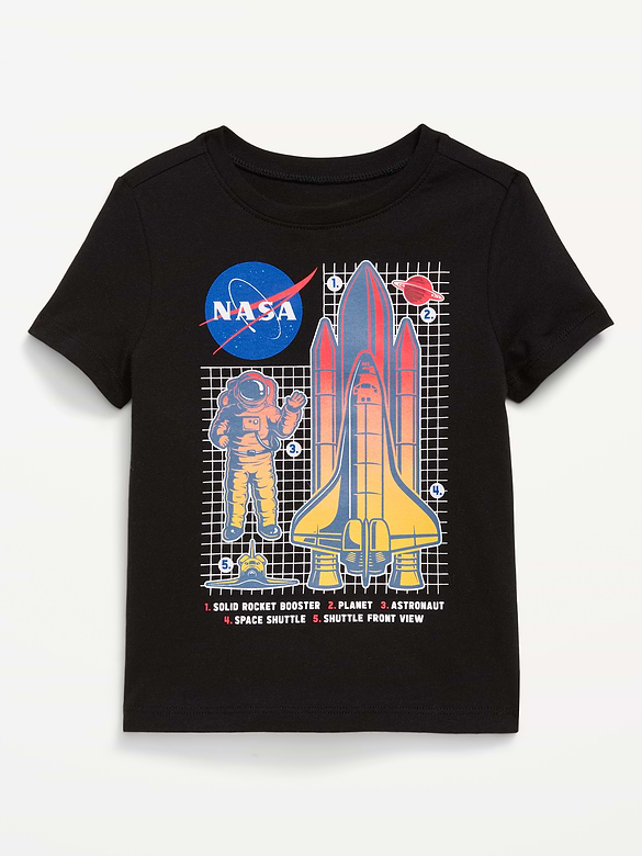 NASA Unisex Graphic T-Shirt for Toddler Boys