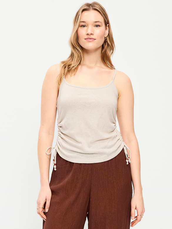 Camisole froncée sur les côtés