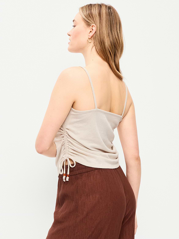 Camisole froncée sur les côtés