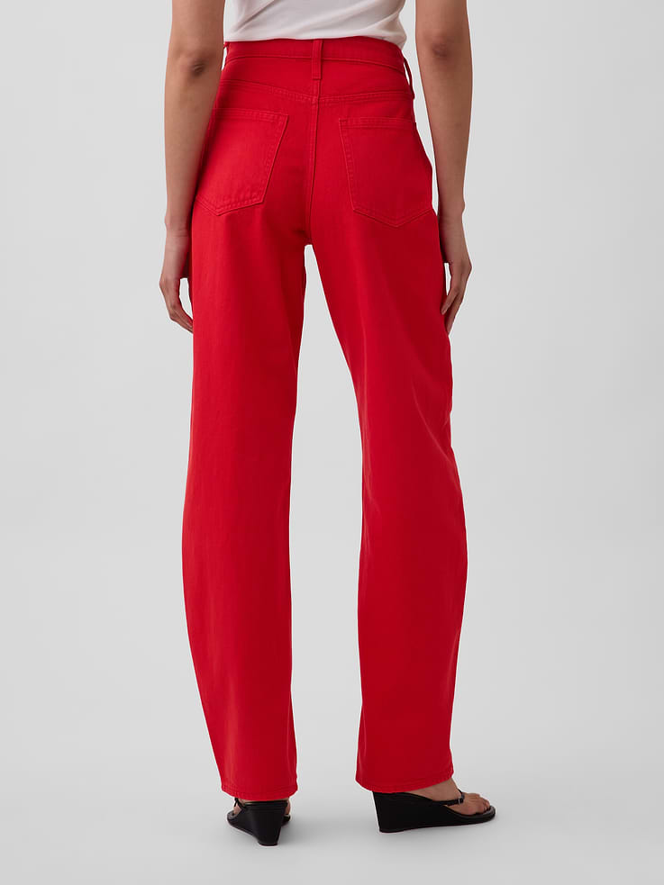 Image number 4 showing, High Rise Barrel Jeans