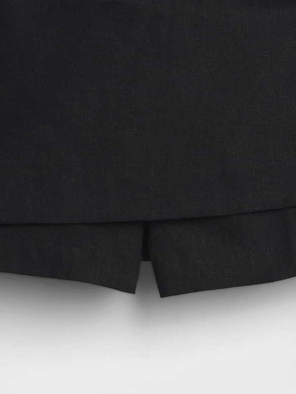 Linen-Blend Mini Skort