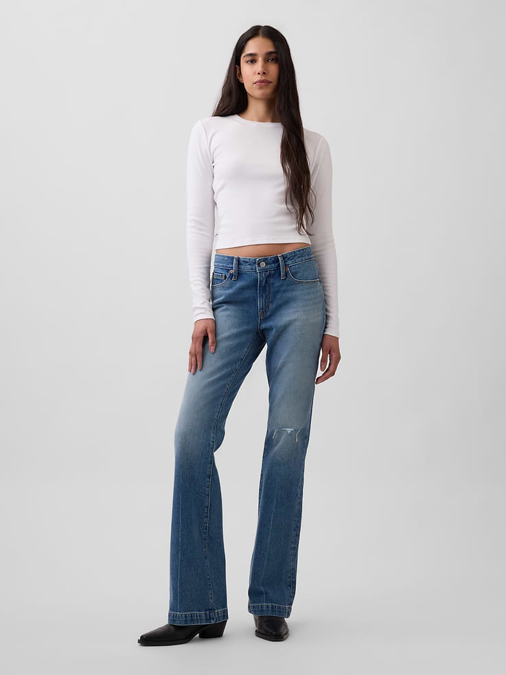 Image number 1 showing, Low Rise Rigid Long & Lean Jeans