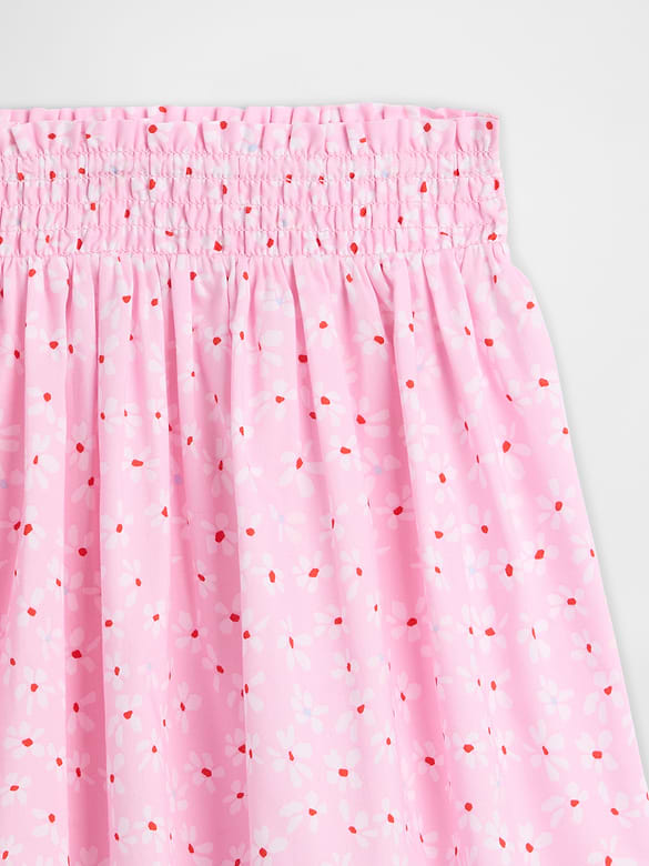 Kids Pull-On Smocked Skirt