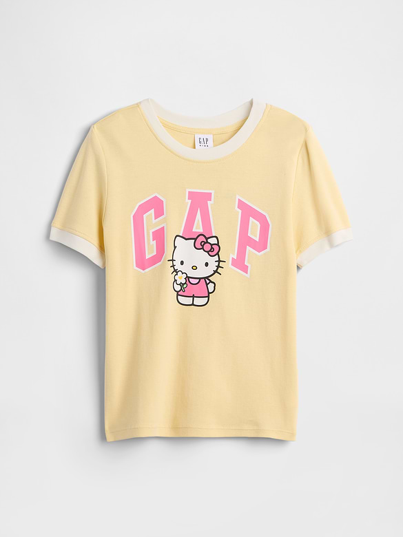 GapKids Hello Kitty Ringer Logo T-Shirt