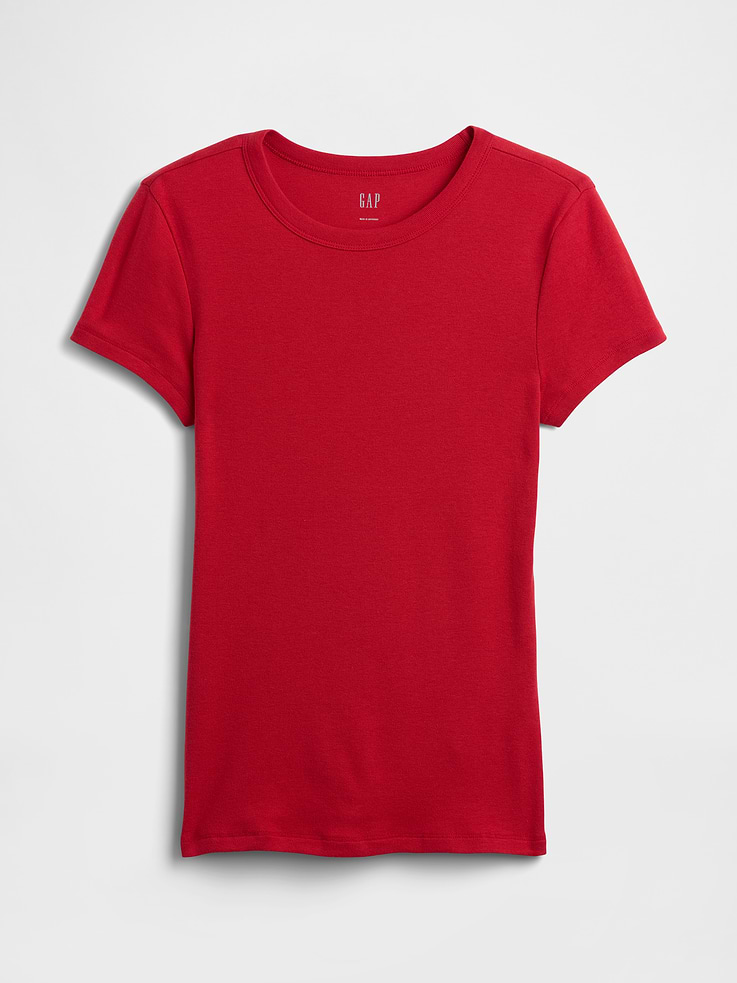 Image number 5 showing, Modern Ribbed Crewneck T-Shirt