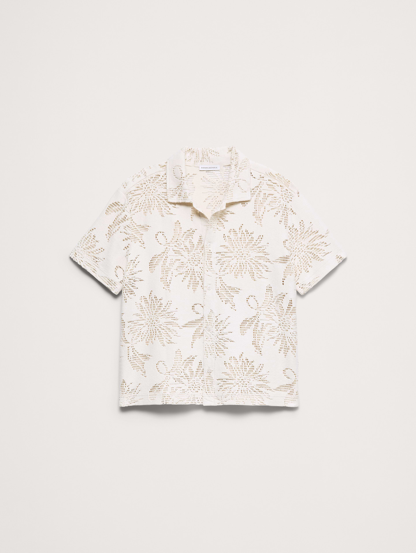 Image number 4 showing, Floral Knit Button-Down Shirt