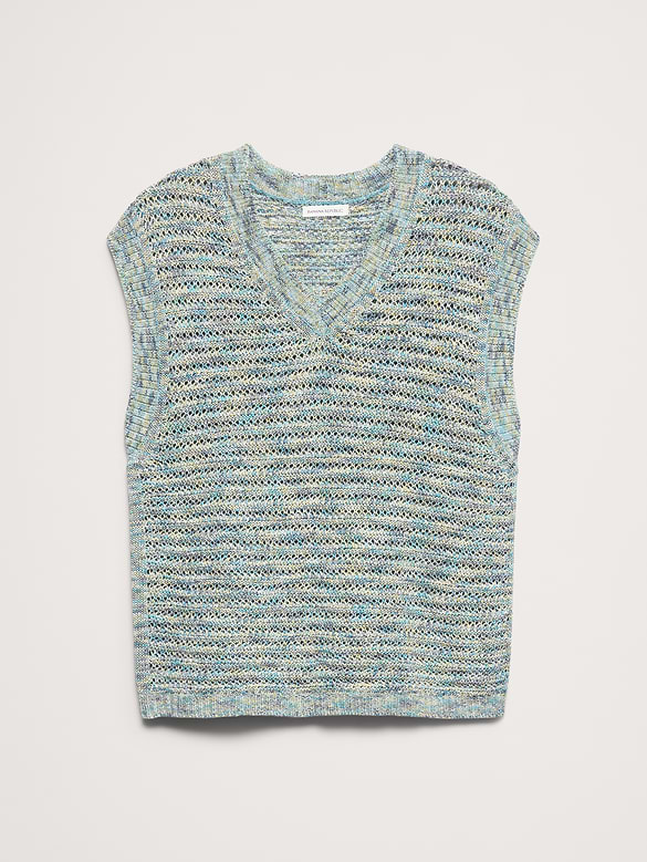 Spacedye Cotton Crochet Vest