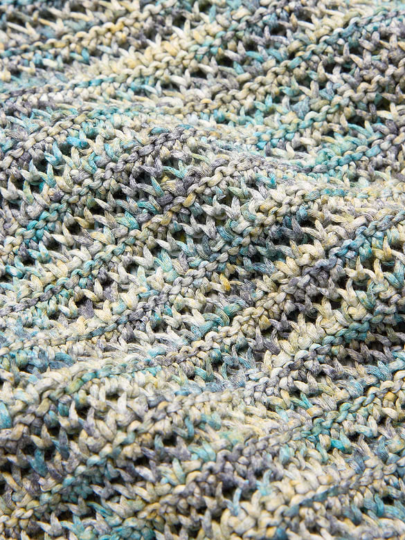 Spacedye Cotton Crochet Vest