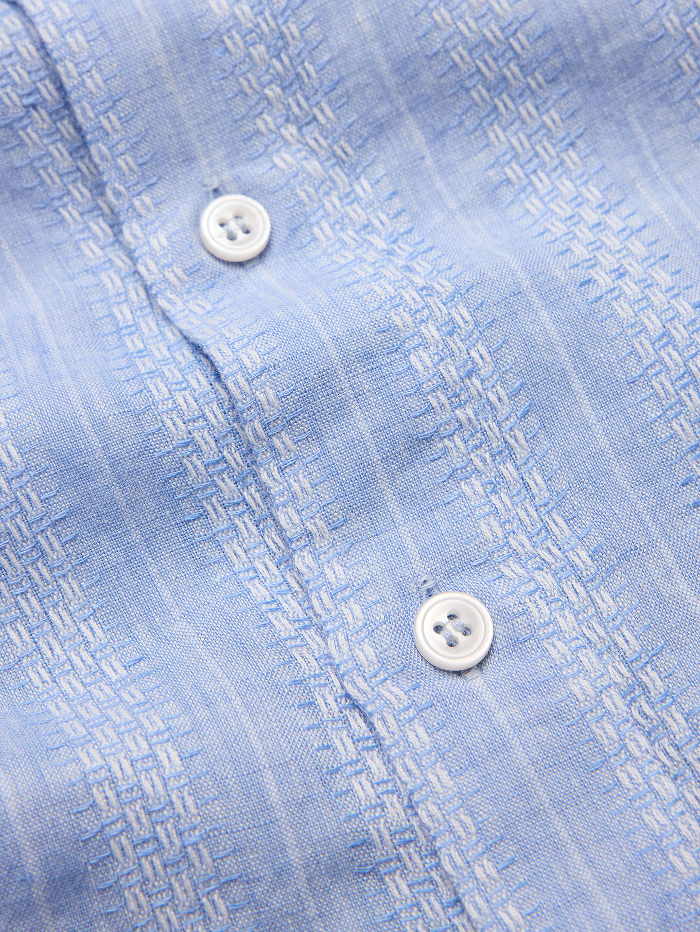 Image number 7 showing, Standard-Fit Textured Linen-Cotton Shirt