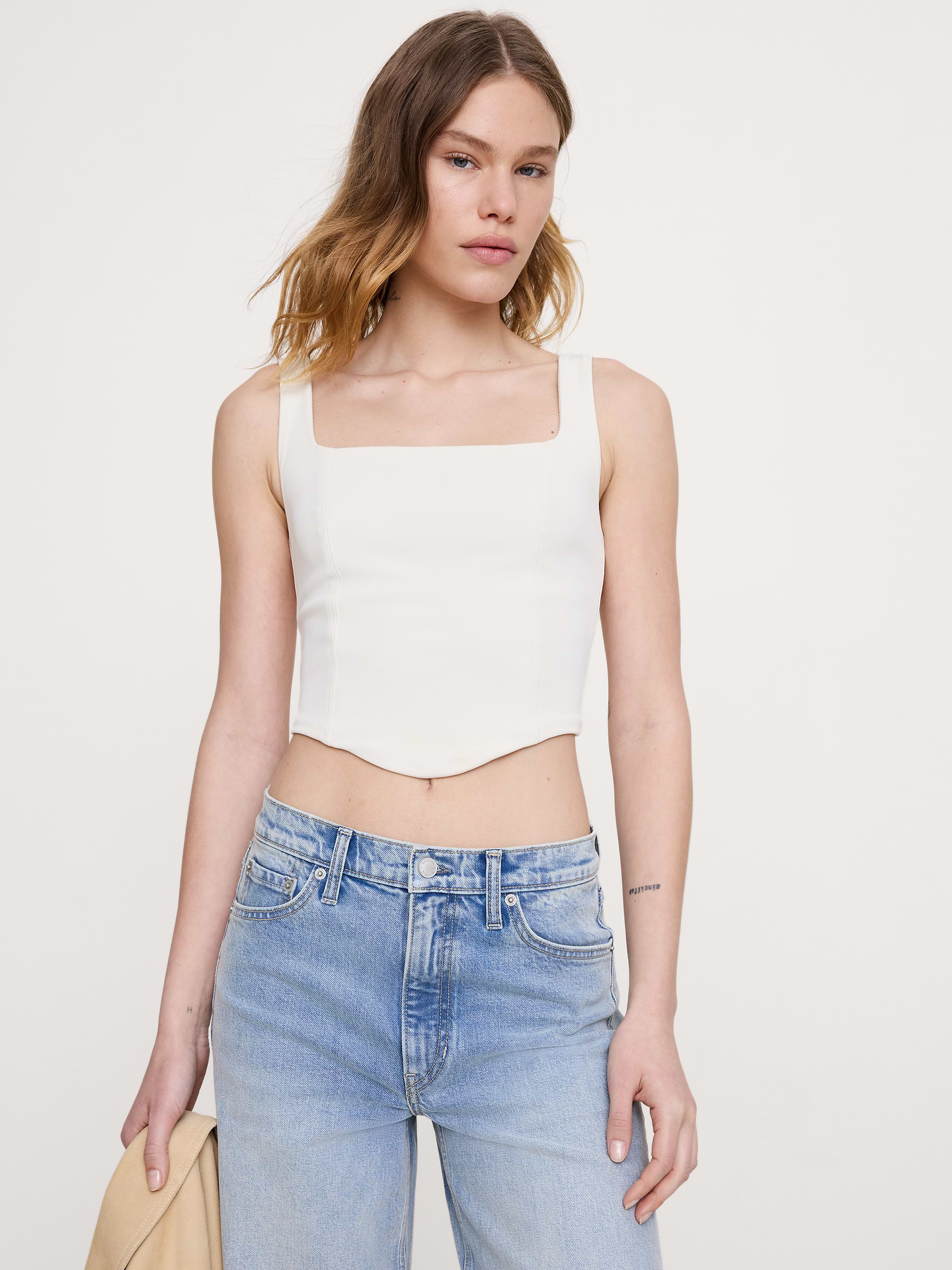 Image number 1 showing, Sculpted-Stretch Corset Tank