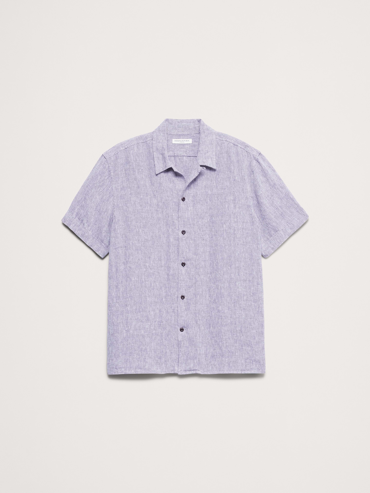 Image number 4 showing, Standard-Fit Midweight Linen Resort Shirt