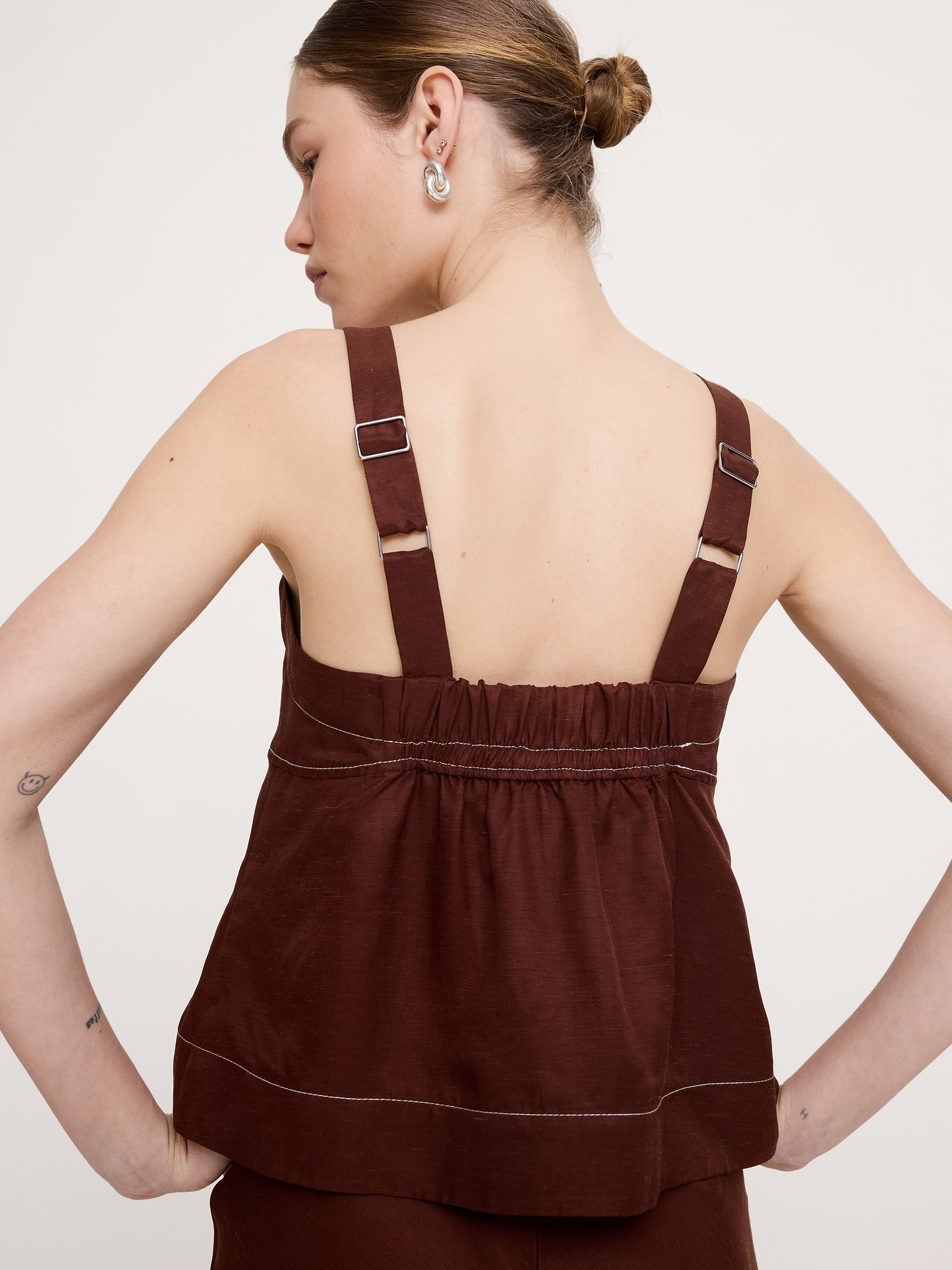 Image number 6 showing, Viscose-Linen Tank