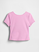 Image number 6 showing, GapFit Smooth Reversible Wrap Crop Top
