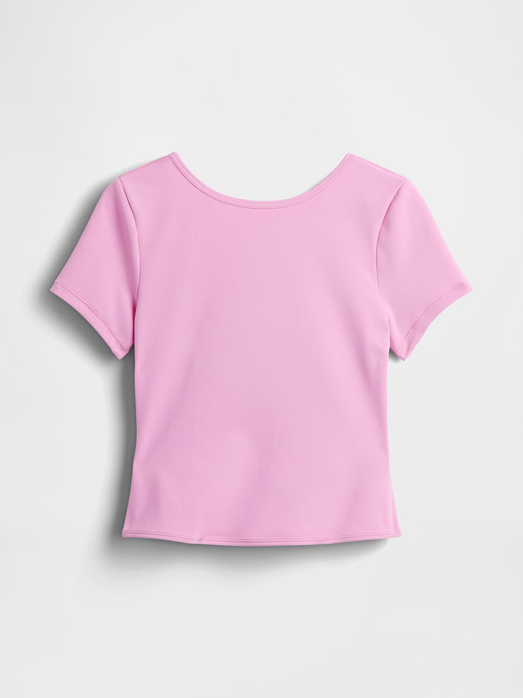 Image number 6 showing, GapFit Smooth Reversible Wrap Crop Top