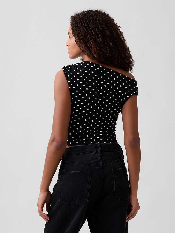 Image number 2 showing, Stretch Jersey Off-Shoulder Top