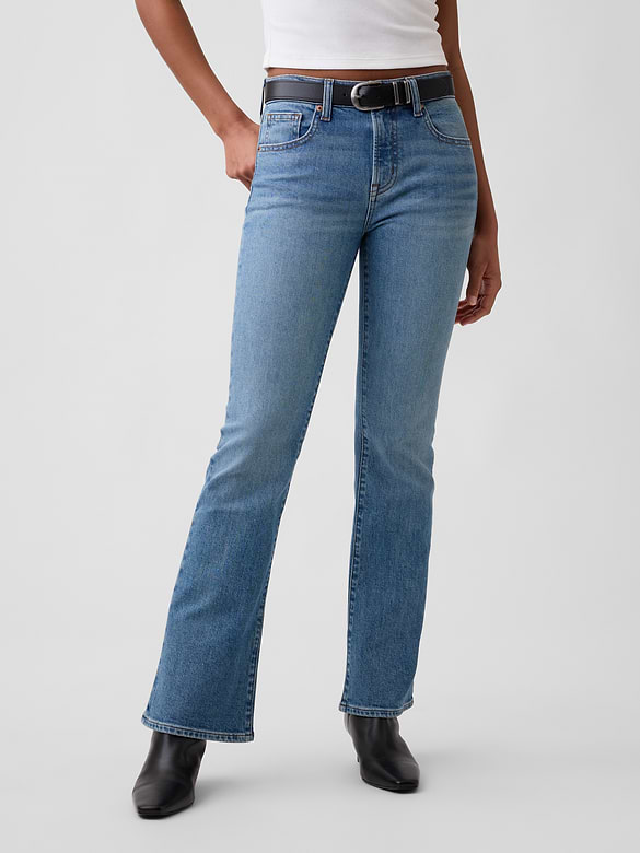 Mid Rise Boot Jeans