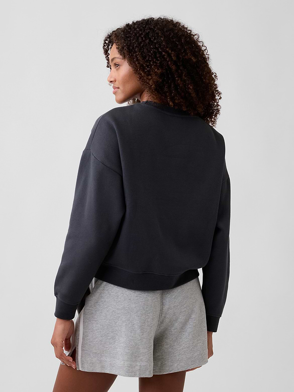 Oversized Wedge Crewneck Sweatshirt