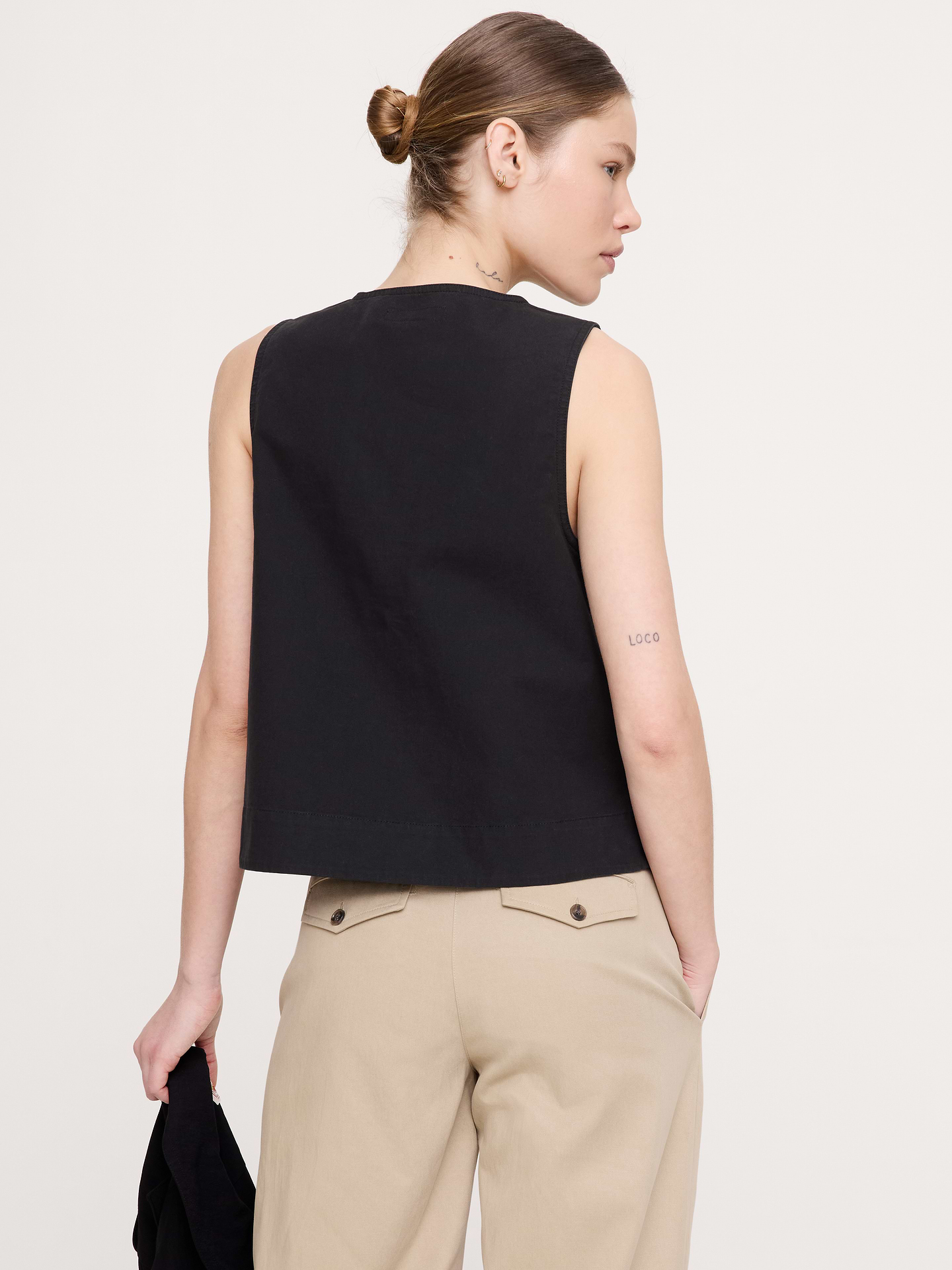 L'image numéro 2 présente Camisole en toile de coton