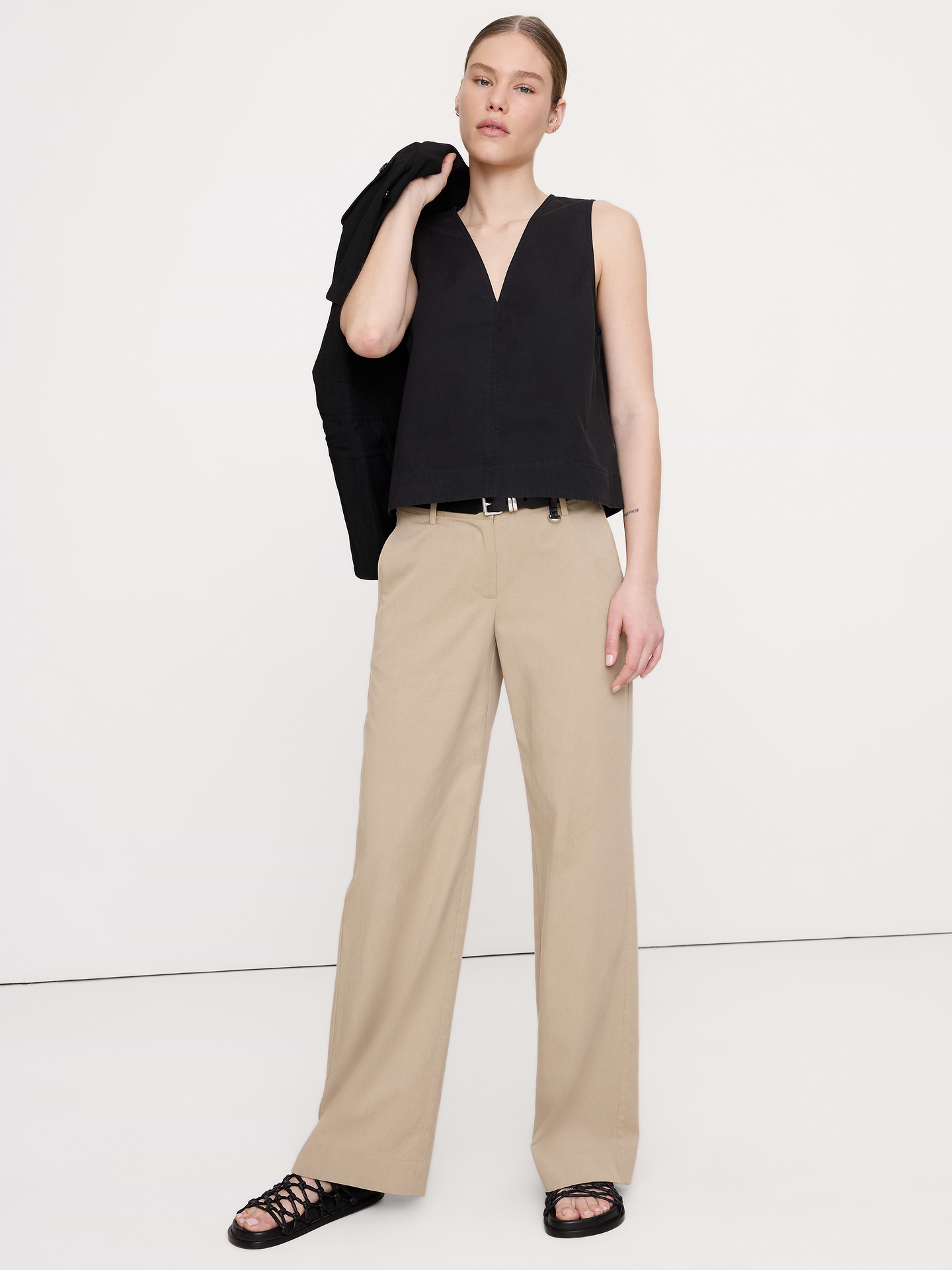 L'image numéro 3 présente Camisole en toile de coton