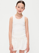Image number 1 showing, Fitted Seamless Ribbed Racerback Performance Top for Girls