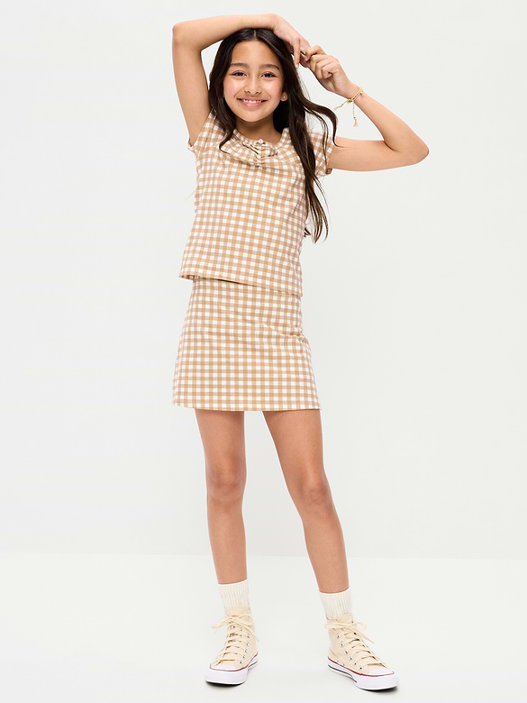 High-Waisted Skort for Girls