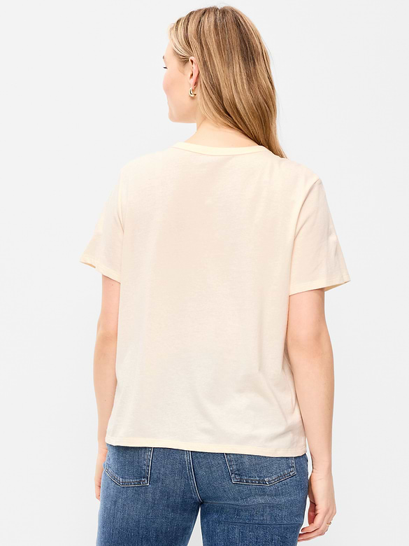 T-shirt passe-partout ras du cou à imprimé