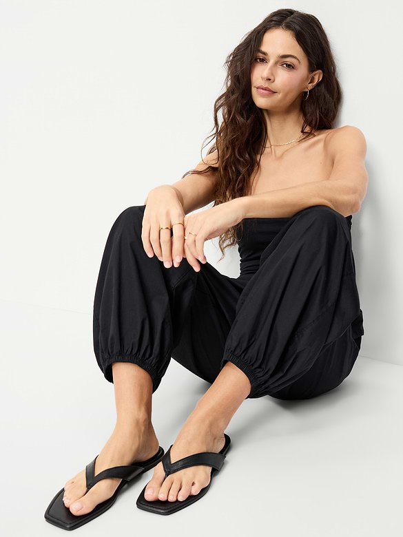 Square-Toe Flip-Flops for Women