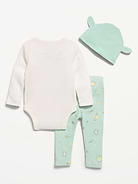 Image number 3 showing, Star Wars™ Grogu Bodysuit, Leggings & Beanie 3-Piece for Baby