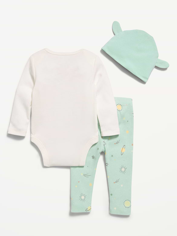 Cache-couche, legging et bonnet Grogu de Star Wars™, 3 pièces pour bébé