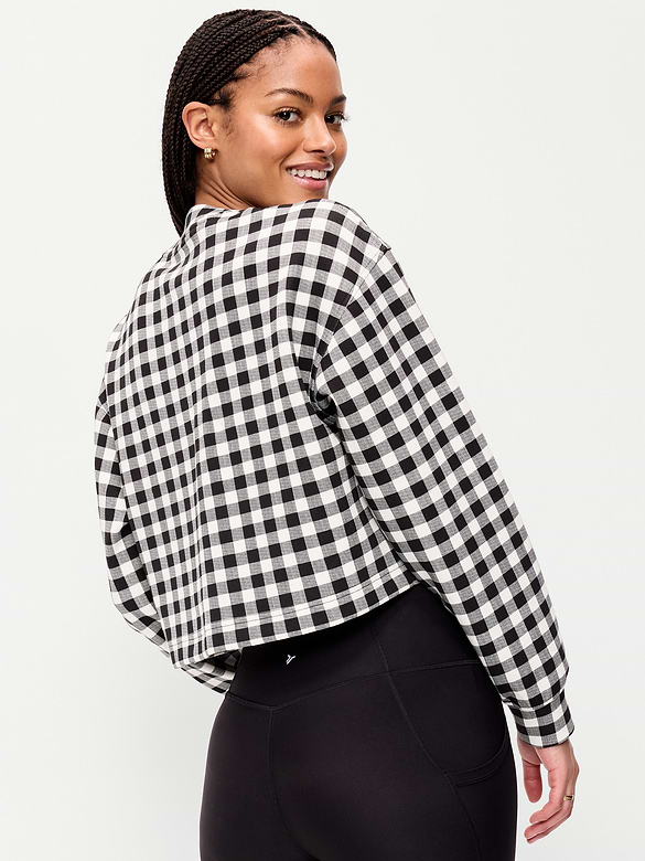 Dynamic Fleece Oversized Crop Sweatshirt
