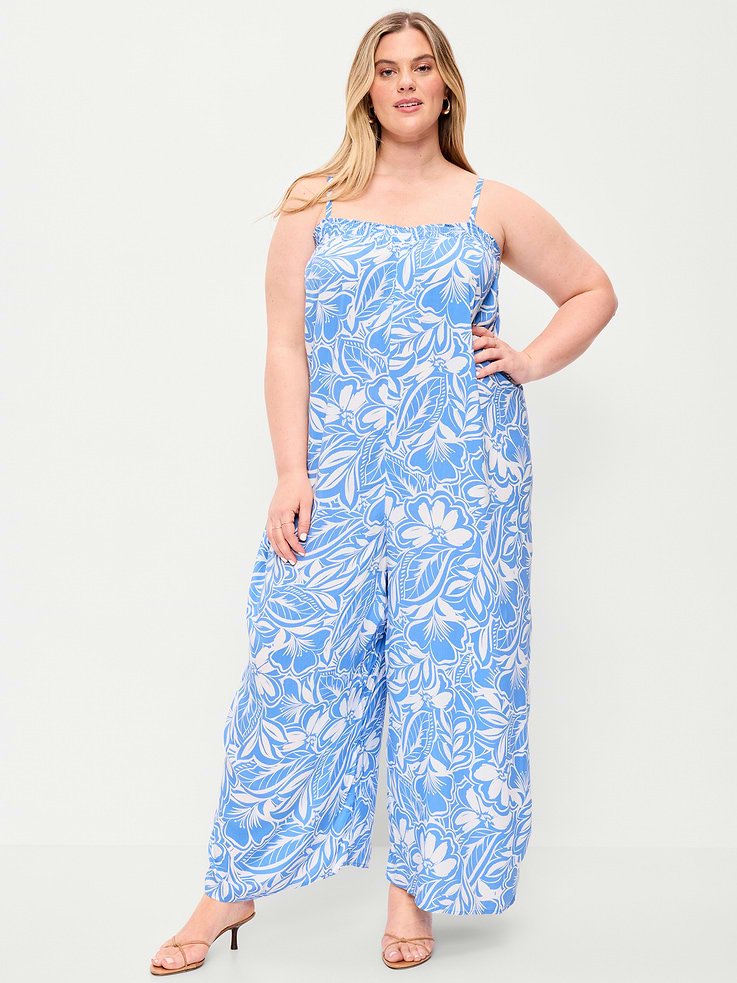 Image number 8 showing, Airy Smocked Jumpsuit