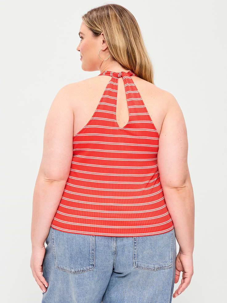 Image number 10 showing, Sleeveless Ribbed Loop-Back Tank Top
