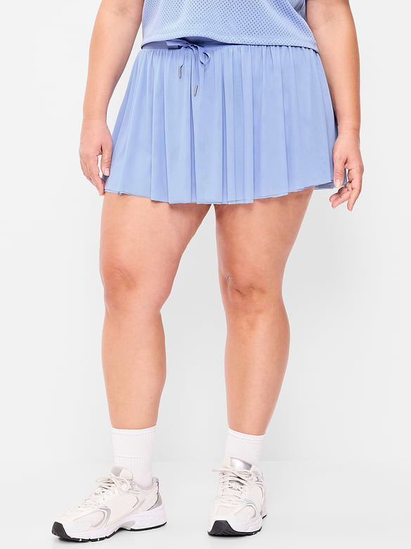 Jupe-short à taille haute en maille
