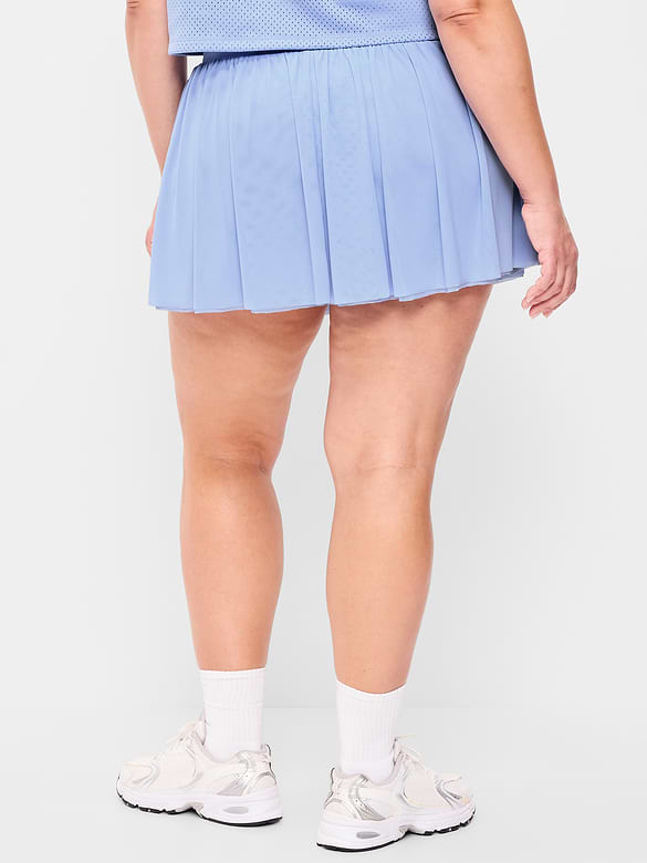 Jupe-short à taille haute en maille