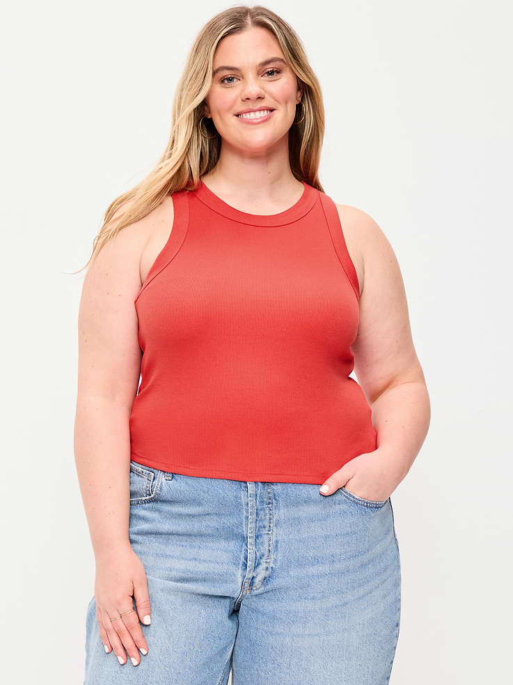 L'image numéro 7 présente Camisole courte moulante
