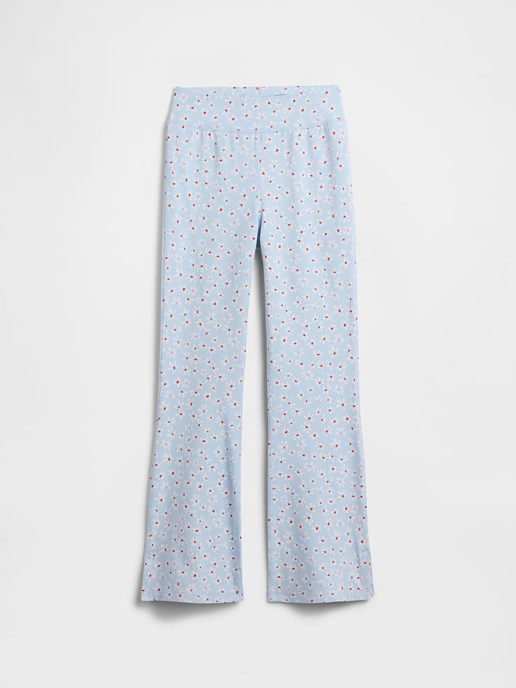 Image number 1 showing, Kids Print Stretch Jersey Flare Leggings