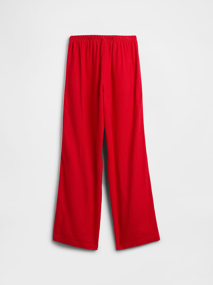 Image number 2 showing, Kids Pull-On Wide-Leg Linen-Blend Pants