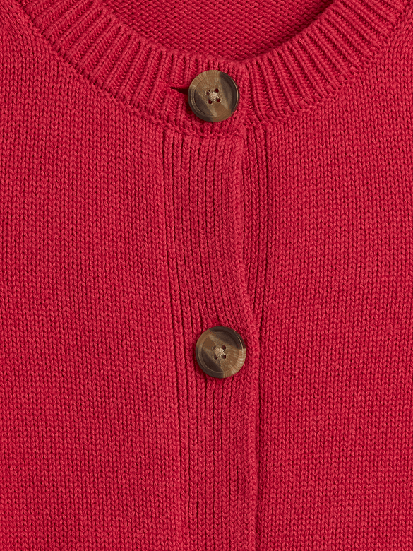 Sleeveless Button-Up Sweater