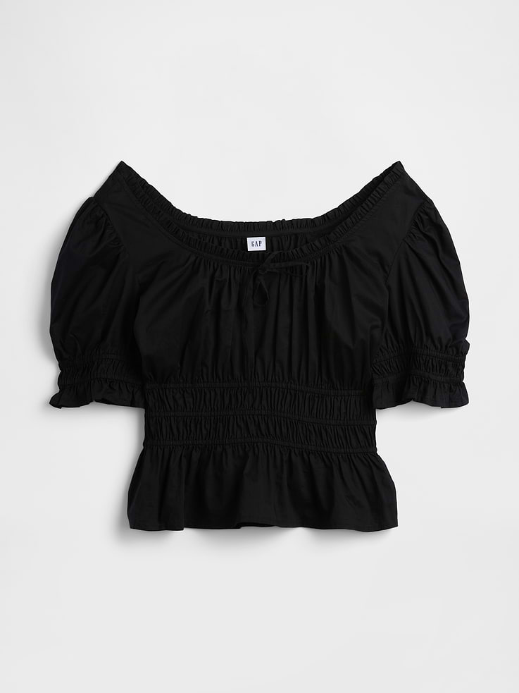 Image number 5 showing, Smocked Puff Sleeve Top