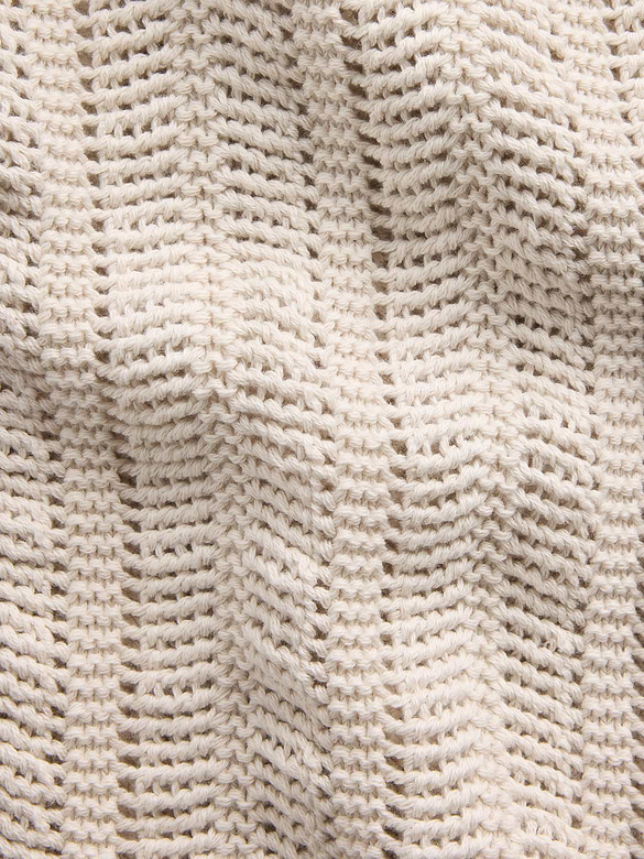 Herringbone Crochet Sweater Shirt