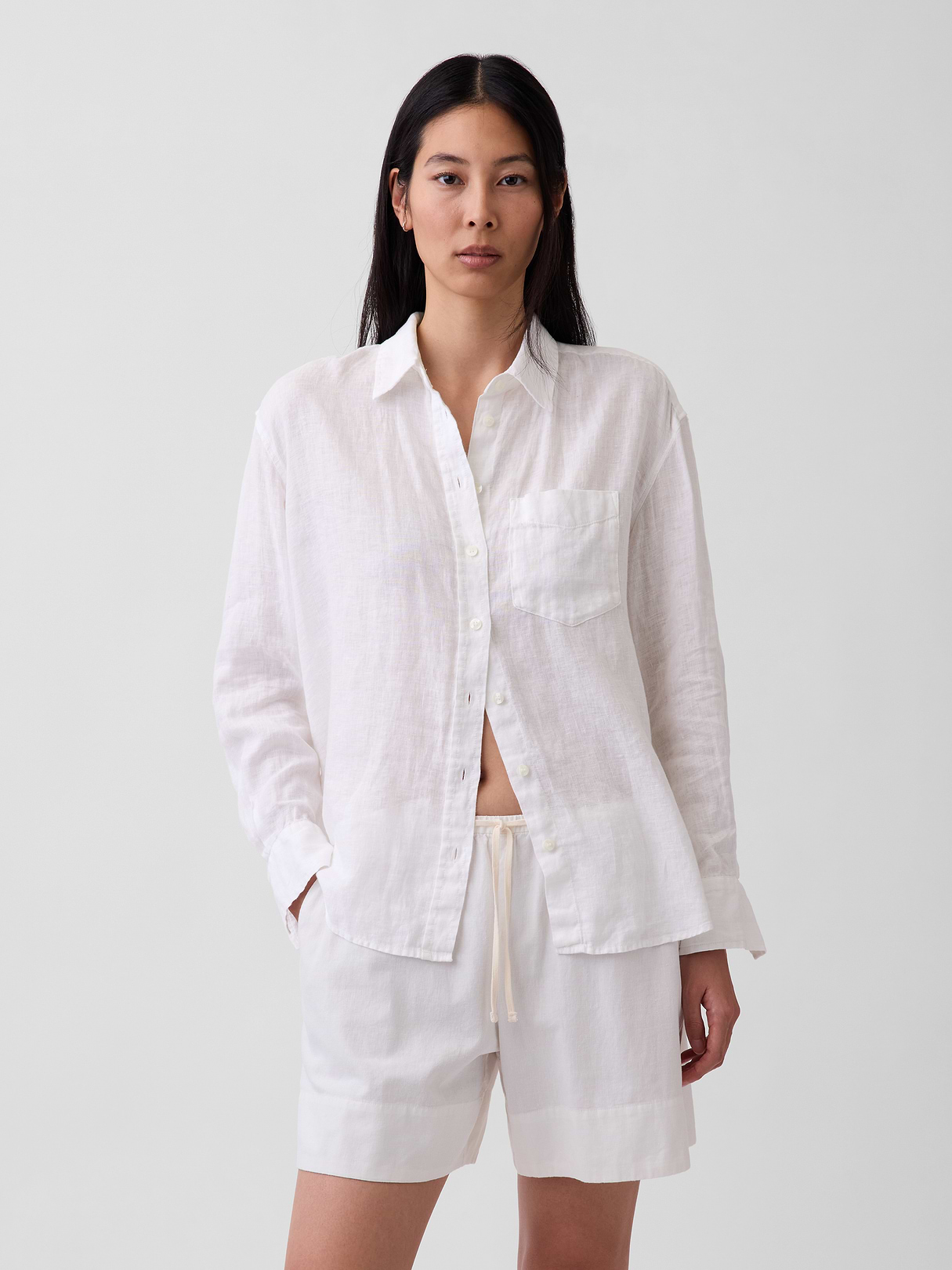 Gap 100% Linen Oversized Shirt