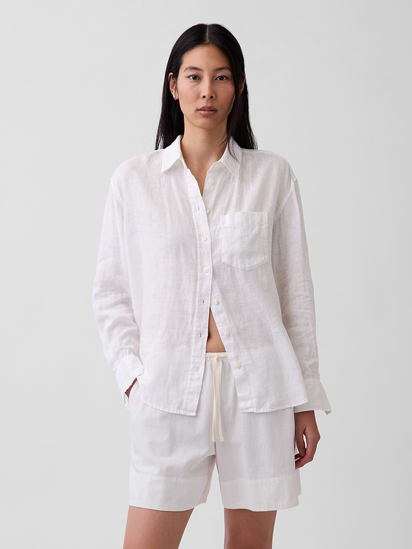 100% Linen Oversized Shirt