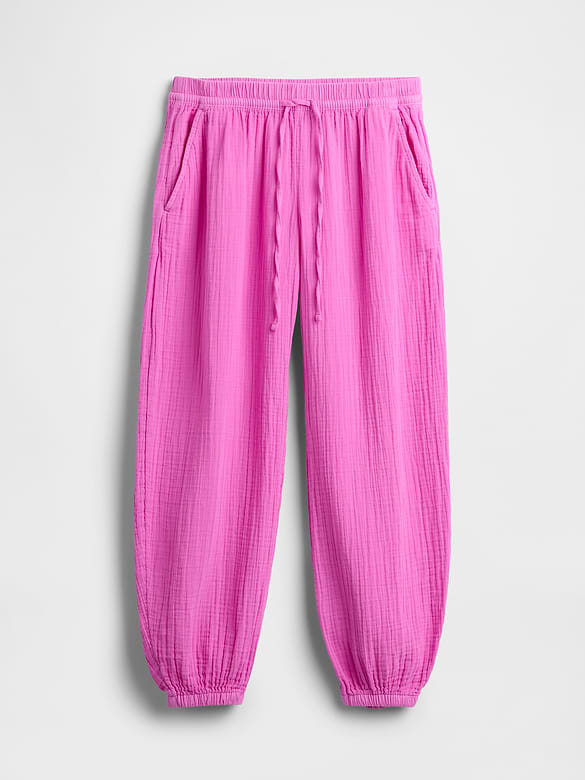 Cotton Gauze Easy Joggers