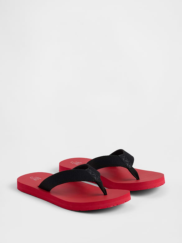 Kids Canvas Flip Flops