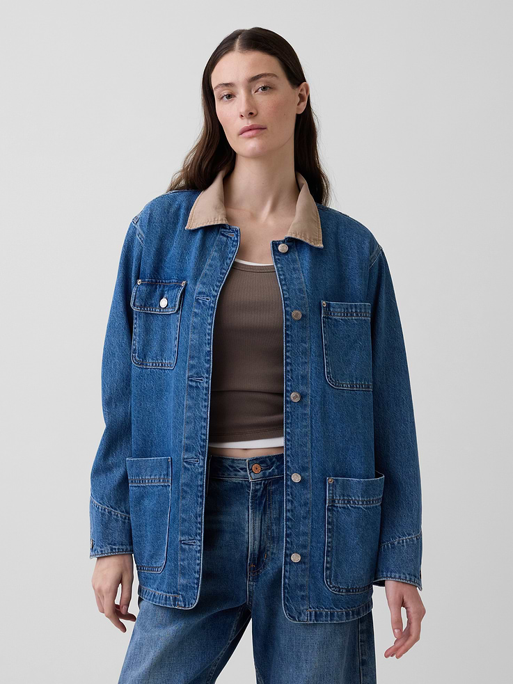 L'image numéro 1 présente Veste campagnarde en denim