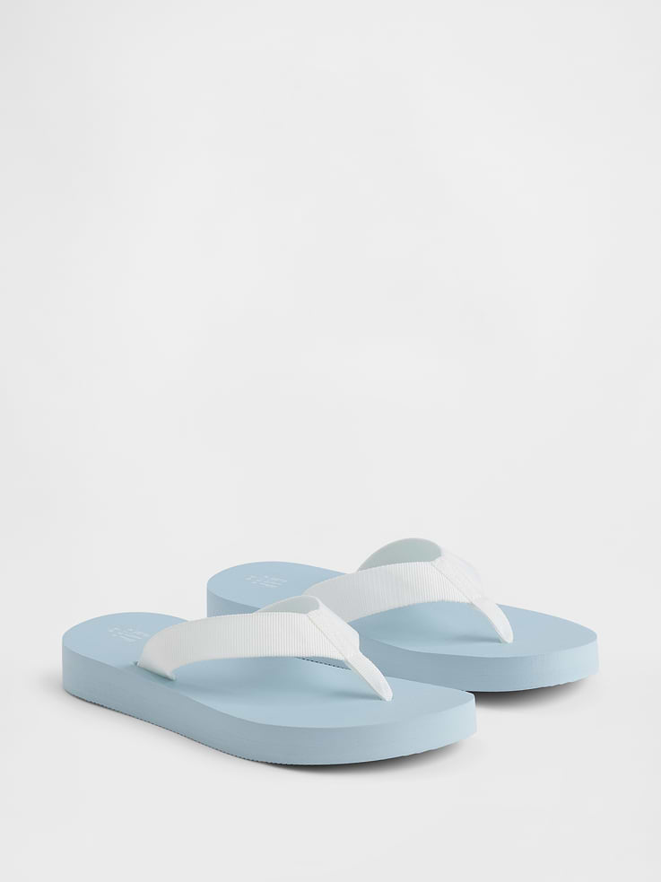 Image number 2 showing, Kids Canvas Flip Flops