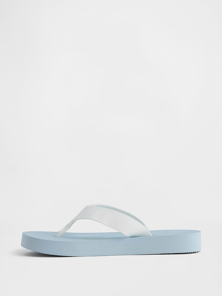 Image number 4 showing, Kids Canvas Flip Flops