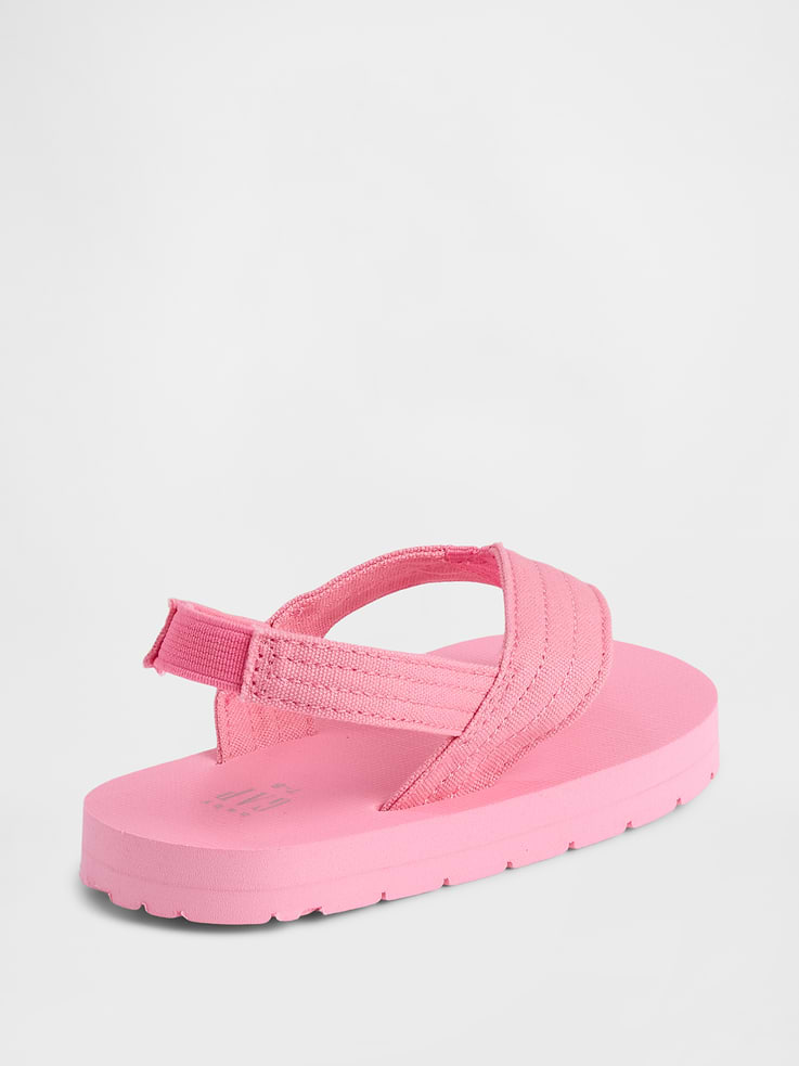 Image number 3 showing, Toddler Canvas Flip Flops