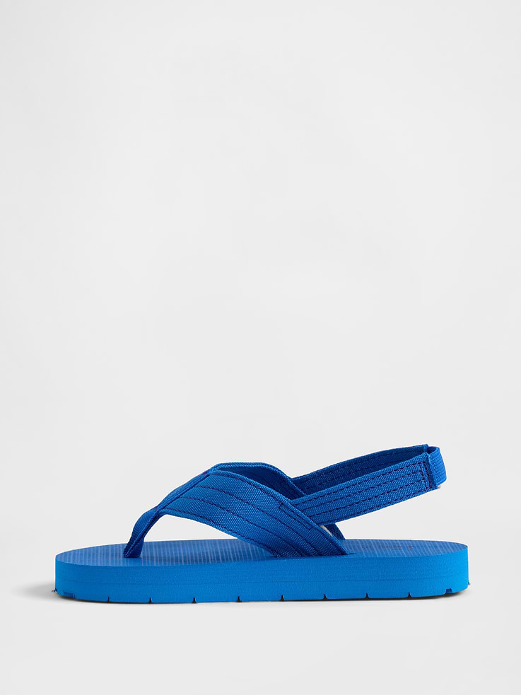 Image number 4 showing, Toddler Canvas Flip Flops