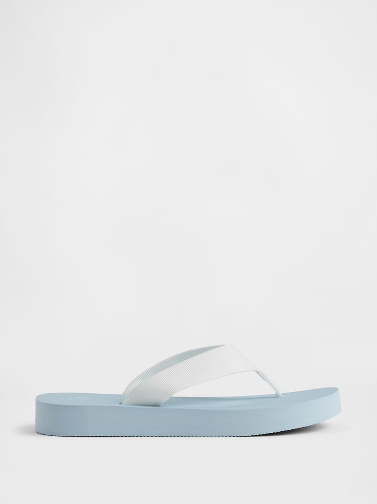 Image number 1 showing, Kids Canvas Flip Flops